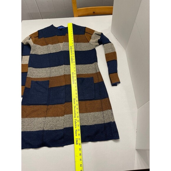 Apt. 9 Sweater Coatigan Size XL Blue/Brown/Oatmeal - Picture 5 of 6